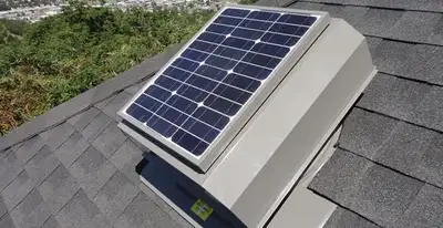 attic fan installation services with energy-efficient roof-mounted ventilation system in Redding, CA