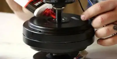 Ceiling fan motor repair and internal component adjustment in Redding, CA