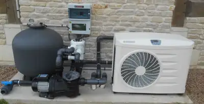 electric heater installation services with connected outdoor heating system equipment in Redding, CA