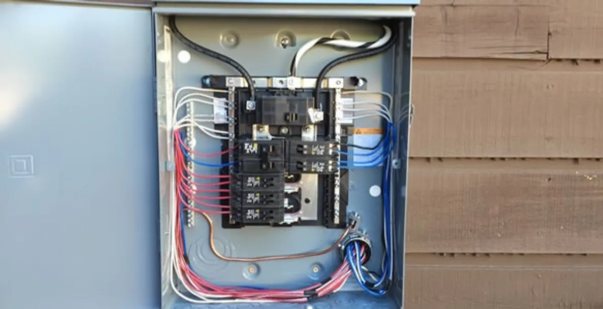 electrical panel upgrade service featuring newly installed electrical panel wired by licensed electricians in Redding, CA