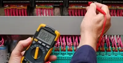 electrical service showing professional testing and troubleshooting of electrical panel by licensed electricians in Redding, CA