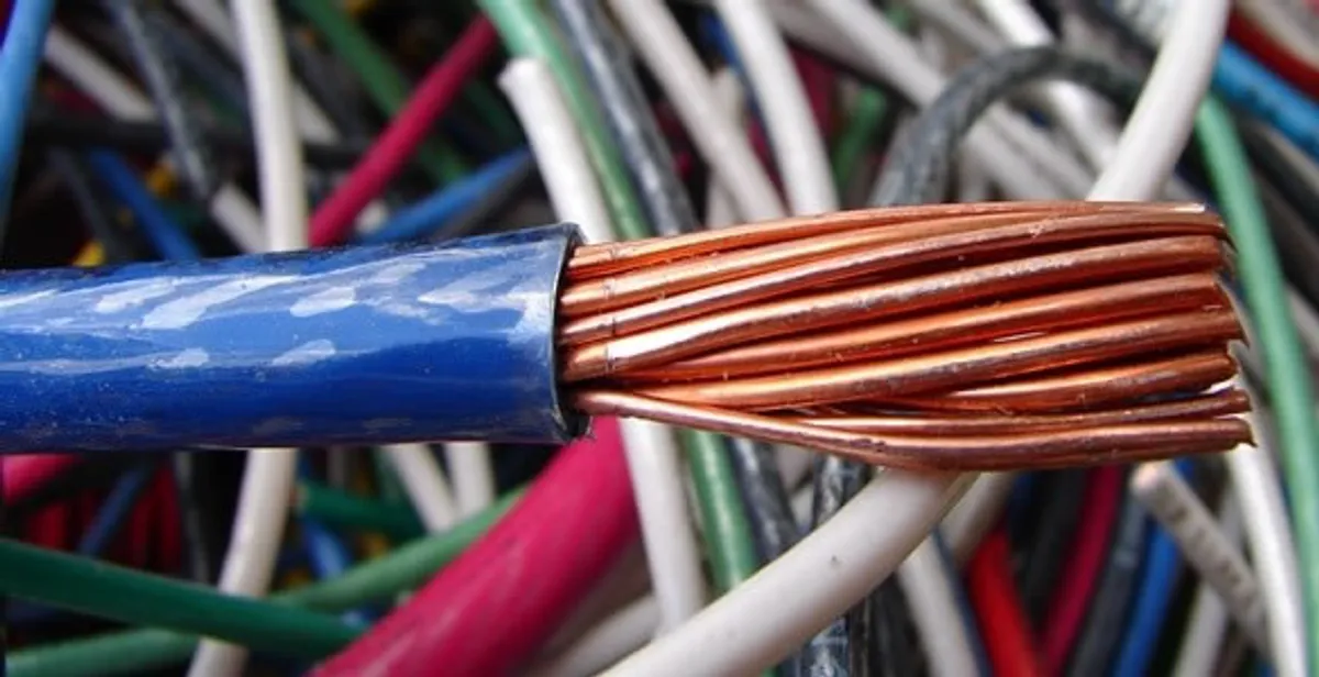 electrical wiring services showing exposed copper conductors and cable preparation in Redding, CA