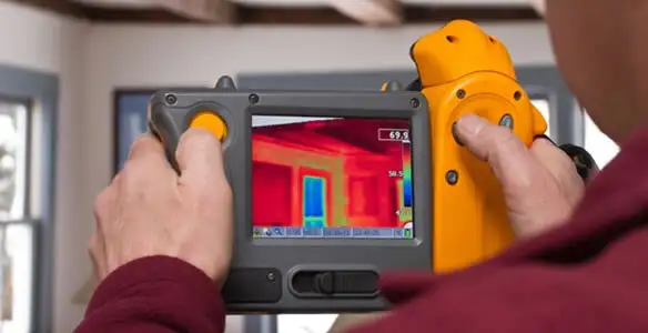 home energy audit service capturing thermal readings to analyze insulation and electrical efficiency in Redding, CA