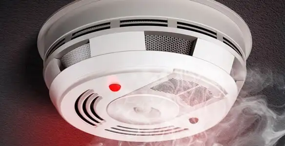 Installed smoke detector providing reliable fire detection in Redding, CA