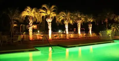 landscape lighting installation services illuminating outdoor recreational areas in Redding, CA
