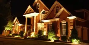 landscape lighting installation services enhancing residential exterior lighting in Redding, CA