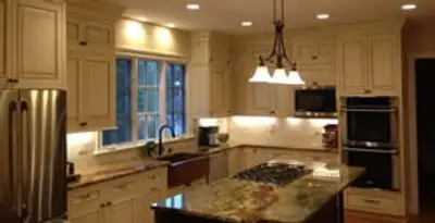 Recessed lighting installation enhancing interior lighting by professional electricians in Redding, CA