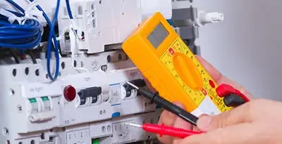 Residential electrician testing home electrical panel for safety and performance in Redding, CA