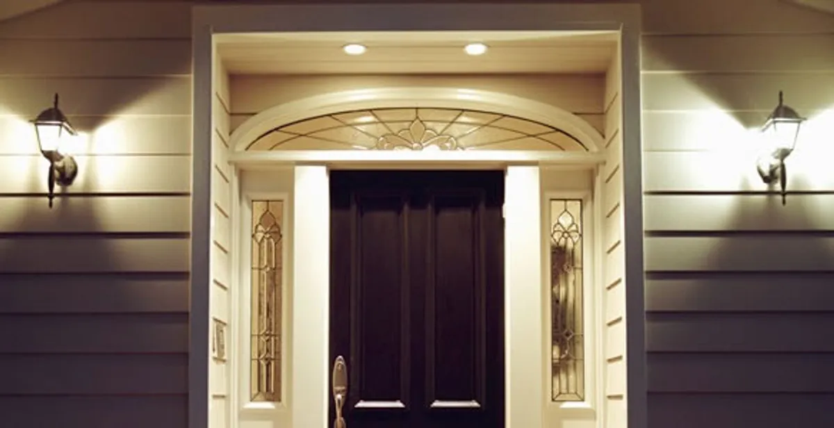 security light installation services with professionally installed entryway lighting in Redding, CA