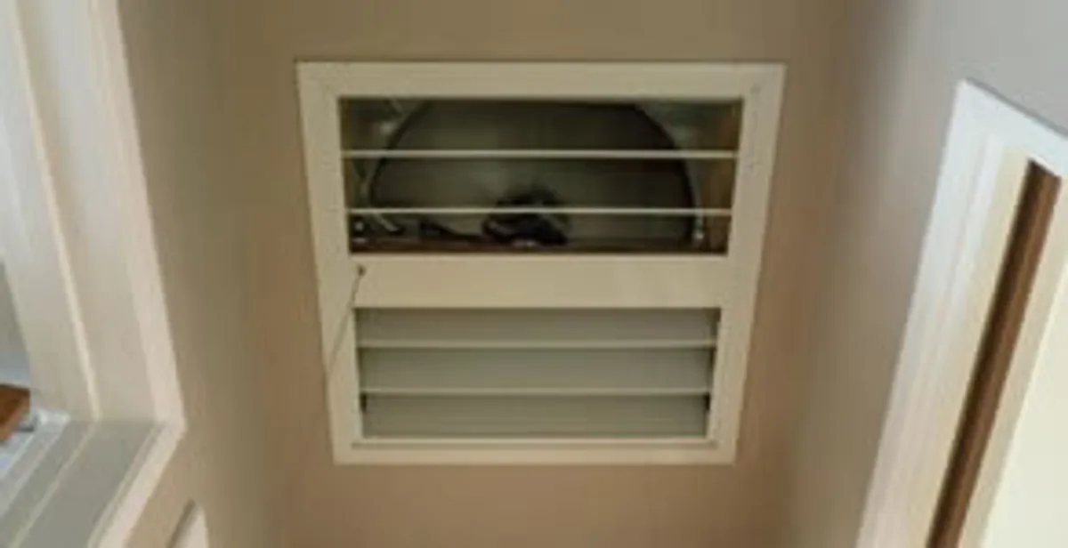 whole house fan installation services with ceiling-mounted ventilation system in Redding, CA