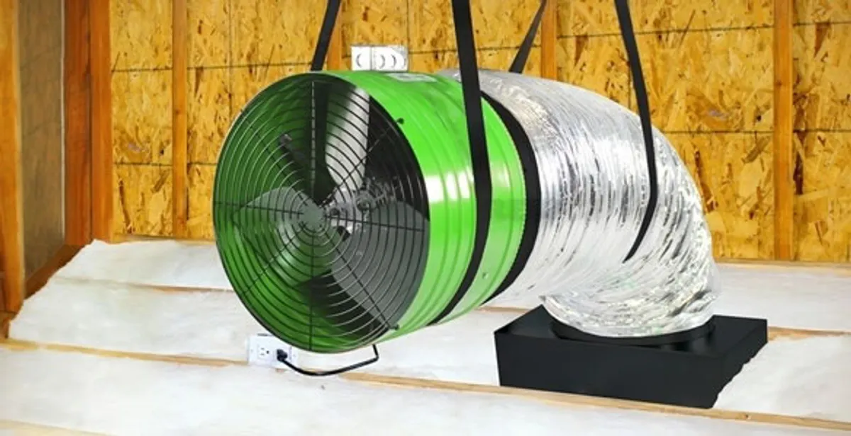 whole house fan installation services with professionally mounted ventilation fan system in Redding, CA