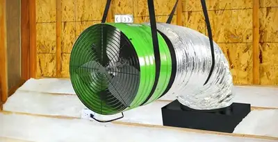 whole house fan installation services with professionally mounted ventilation fan system in Redding, CA